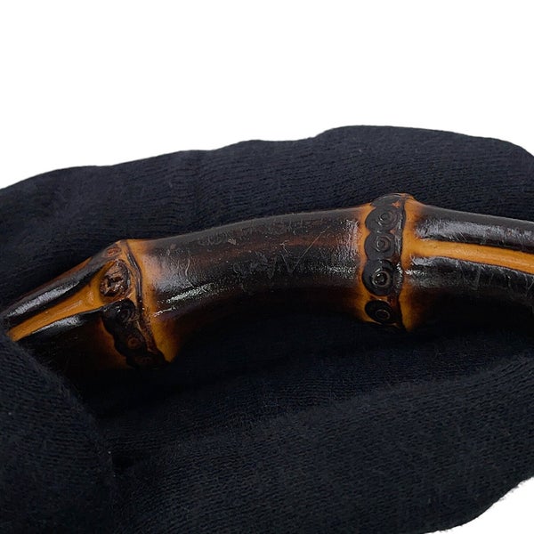 グッチ ハンドバッグ バンブー 1947 スモール レザー 863165 GUCCI 2wayショルダー 黒