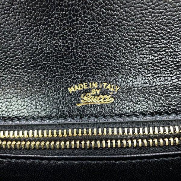 グッチ ハンドバッグ バンブー 1947 スモール レザー 863165 GUCCI 2wayショルダー 黒