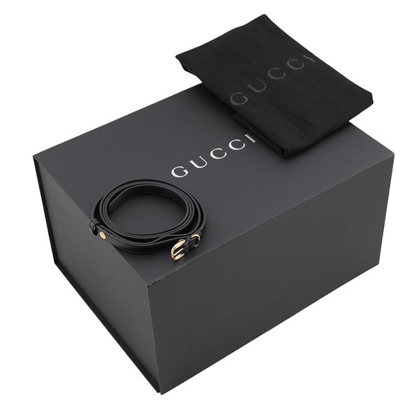 グッチ ハンドバッグ バンブー 1947 スモール レザー 863165 GUCCI 2wayショルダー 黒
