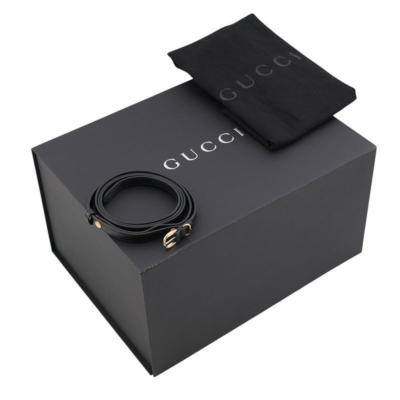 グッチ ハンドバッグ バンブー 1947 スモール レザー 863165 GUCCI 2wayショルダー 黒
