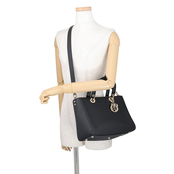 クリスチャン・ディオール ハンドバッグ レディ D-サイア ミディアム M1151OTRL_M900 Christian Dior 2way 黒