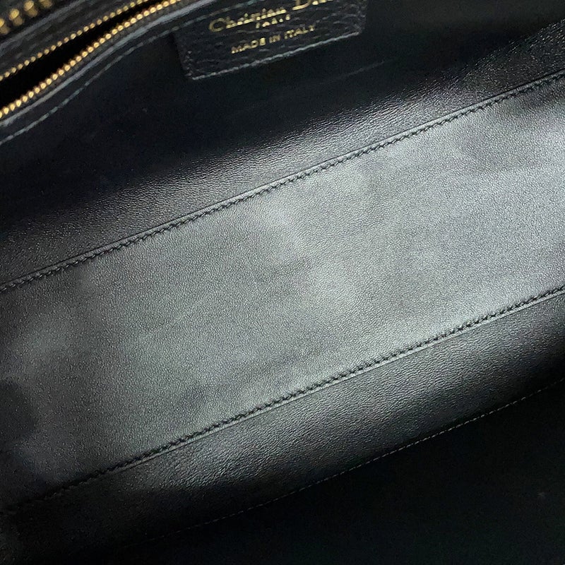 クリスチャン・ディオール ハンドバッグ レディ D-サイア ミディアム M1151OTRL_M900 Christian Dior 2way 黒