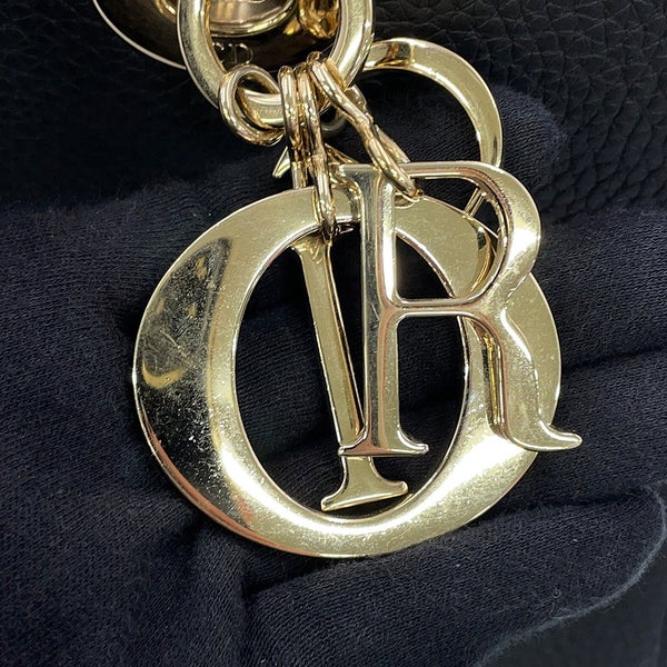 クリスチャン・ディオール ハンドバッグ レディ D-サイア ミディアム M1151OTRL_M900 Christian Dior 2way 黒