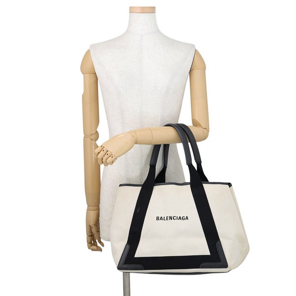 バレンシアガ トートバッグ ネイビー カバス NEW M ポーチ付き 581292 BALENCIAGA バッグ カバM 黒