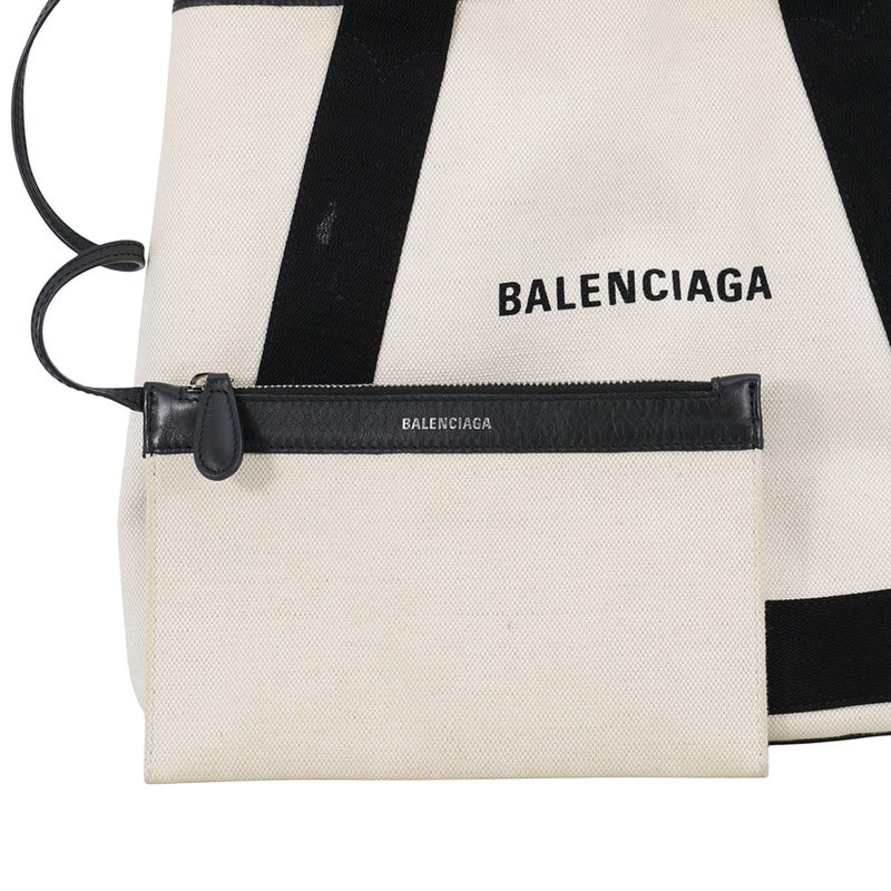 バレンシアガ トートバッグ ネイビー カバス NEW M ポーチ付き 581292 BALENCIAGA バッグ カバM 黒