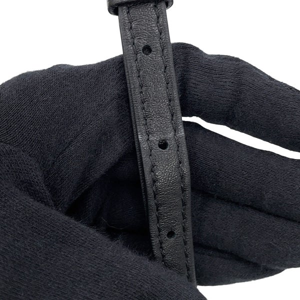 モンクレール ショルダーバッグ ジョルジーヌ スモール レザー ファー B209A0065400 MONCLER 黒