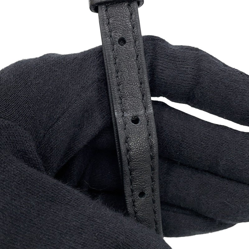 モンクレール ショルダーバッグ ジョルジーヌ スモール レザー ファー B209A0065400 MONCLER 黒