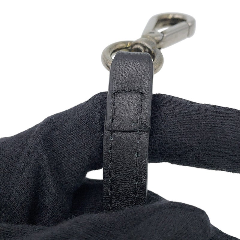 モンクレール ショルダーバッグ ジョルジーヌ スモール レザー ファー B209A0065400 MONCLER 黒