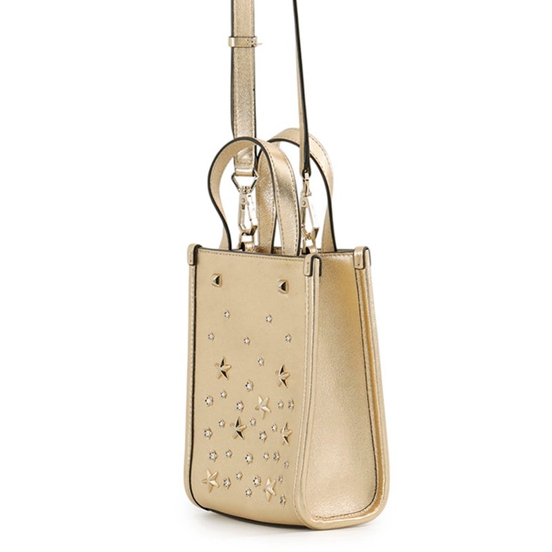 ジミーチュウ ハンドバッグ N/S ミニ トート スター カーフレザー ラインストーン MININSTOTEAUR JIMMY CHOO 2way