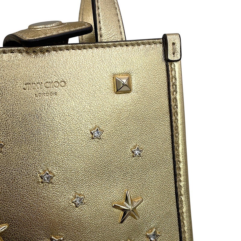 ジミーチュウ ハンドバッグ N/S ミニ トート スター カーフレザー ラインストーン MININSTOTEAUR JIMMY CHOO 2way