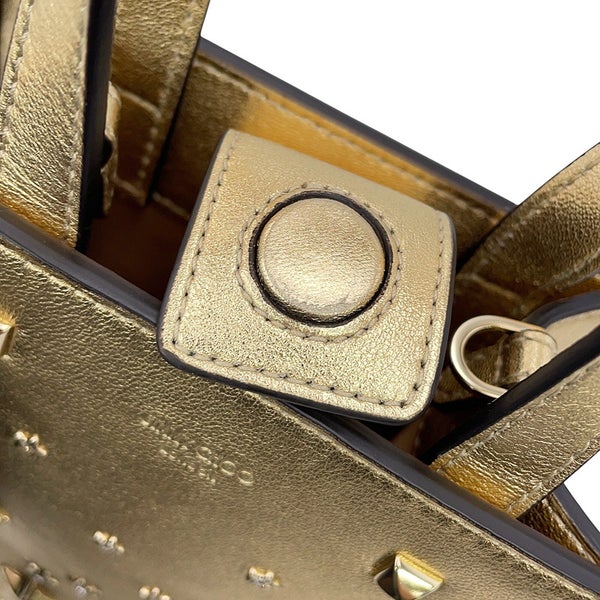 ジミーチュウ ハンドバッグ N/S ミニ トート スター カーフレザー ラインストーン MININSTOTEAUR JIMMY CHOO 2way