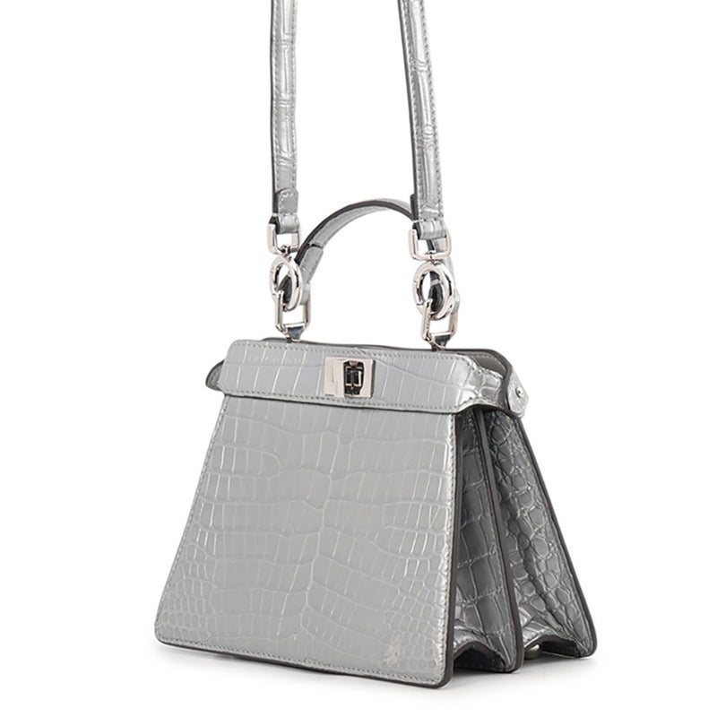 フェンディ ハンドバッグ ピーカブー アイシーユー ISeeU プチ クロコダイル 8BN335 FENDI 2wayショルダーバッグ