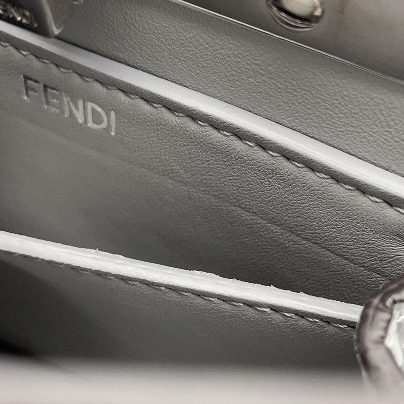 フェンディ ハンドバッグ ピーカブー アイシーユー ISeeU プチ クロコダイル 8BN335 FENDI 2wayショルダーバッグ