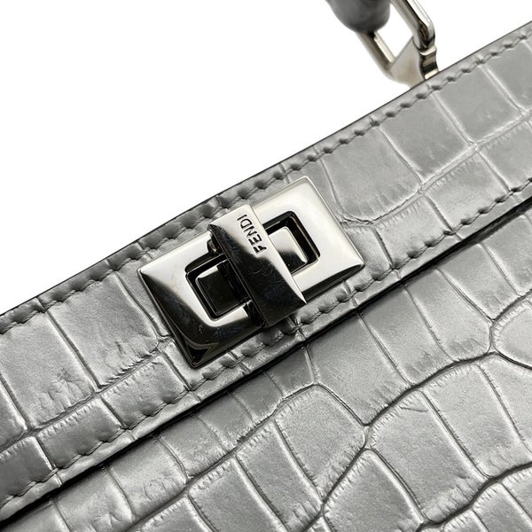 フェンディ ハンドバッグ ピーカブー アイシーユー ISeeU プチ クロコダイル 8BN335 FENDI 2wayショルダーバッグ