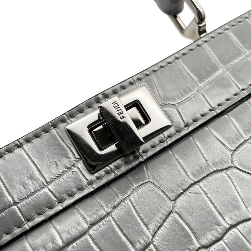 フェンディ ハンドバッグ ピーカブー アイシーユー ISeeU プチ クロコダイル 8BN335 FENDI 2wayショルダーバッグ