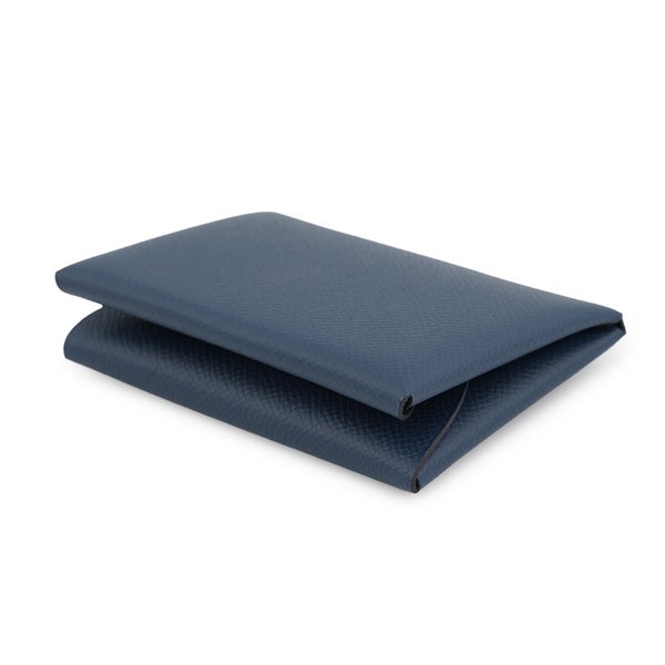 エルメス コインケース カルヴィ デュオ ブルードプリュス/シルバー金具 エプソン G刻印 財布