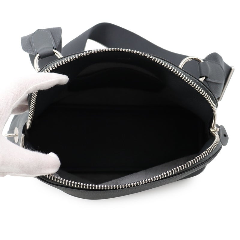 エルメス ショルダーバッグ ボリ－ド メッセンジャー カーボン/シルバー金具 トゴ G刻印