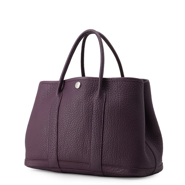 エルメス トートバッグ ガーデンパーティTPM カシス/シルバー金具 カントリー □O刻印 HERMES Garden Party