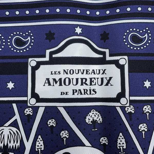 エルメス スカーフ カレ55 新・パリの恋人たち Les Nouveaux Amoureux de Paris HERMES 2021年秋冬