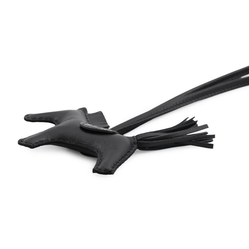 エルメス バッグチャーム ロデオPM タッチ ブラック ラムスキン/アリゲータマット Z刻印 HERMES 黒