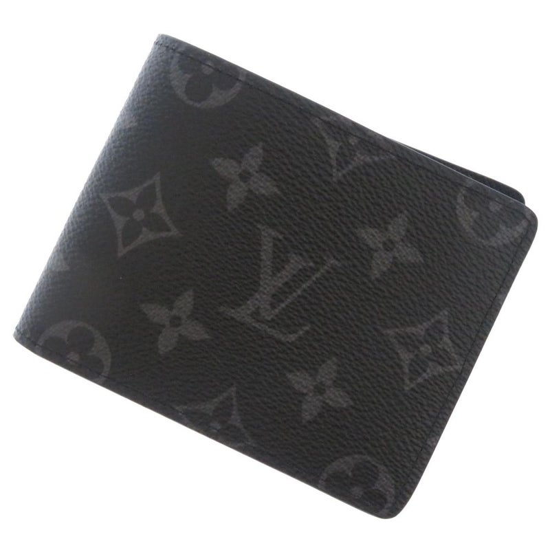 ルイヴィトン 二つ折り財布 モノグラム・エクリプス ポルトフォイユ・スレンダー M62294 LOUIS VUITTON ブラック 黒