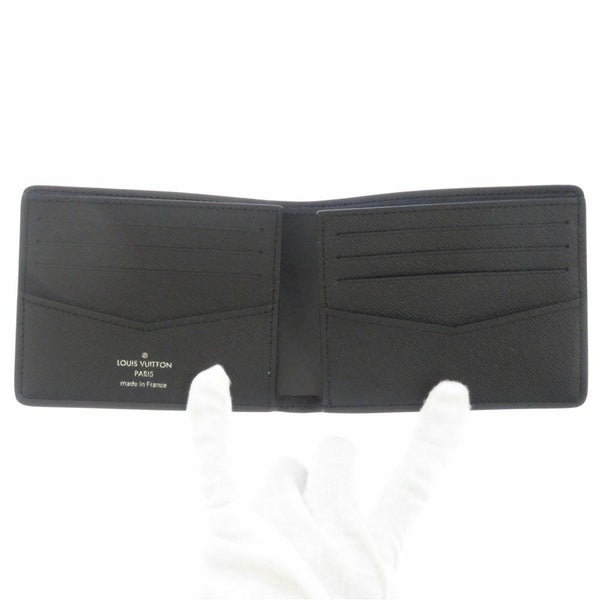 ルイヴィトン 二つ折り財布 モノグラム・エクリプス ポルトフォイユ・スレンダー M62294 財布 メンズ ブラック 黒