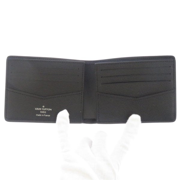 ルイヴィトン 二つ折り財布 モノグラム・エクリプス ポルトフォイユ・スレンダー M62294 LOUIS VUITTON ブラック 黒