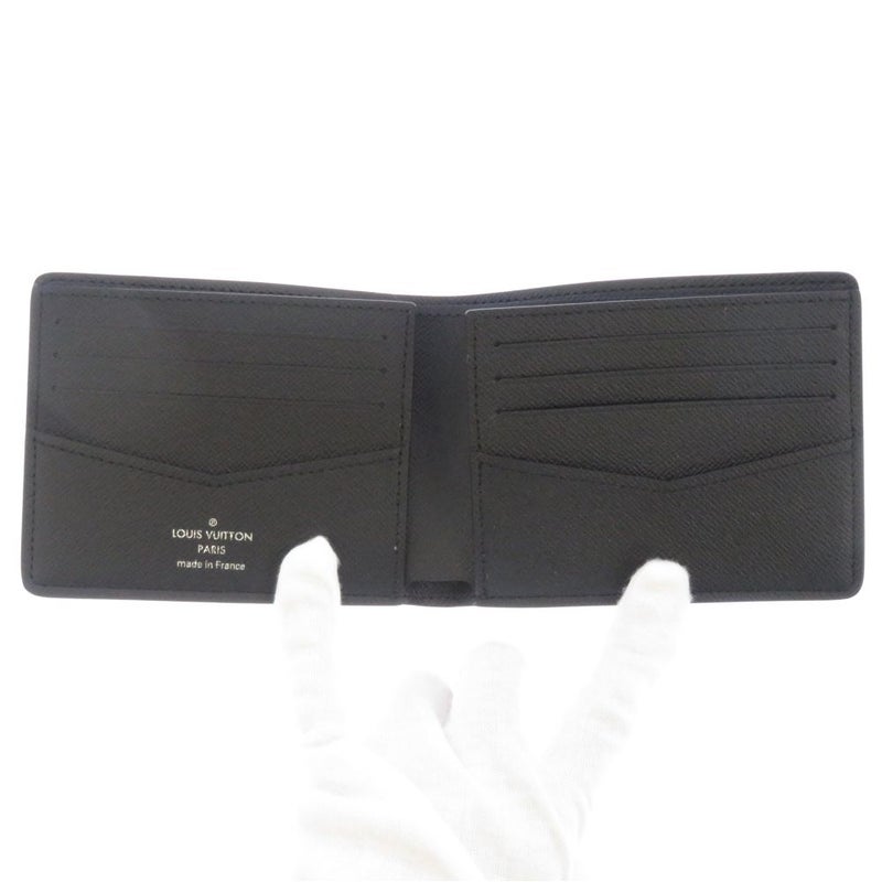 ルイヴィトン 二つ折り財布 モノグラム・エクリプス ポルトフォイユ・スレンダー M62294 LOUIS VUITTON ブラック 黒