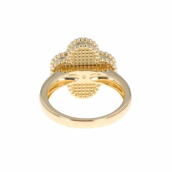 ヴァンクリーフ＆アーペル リング ヴィンテージアルハンブラ ダイヤ 0.05ct マラカイト K18YG リングサイズ52 VCARO3QM00