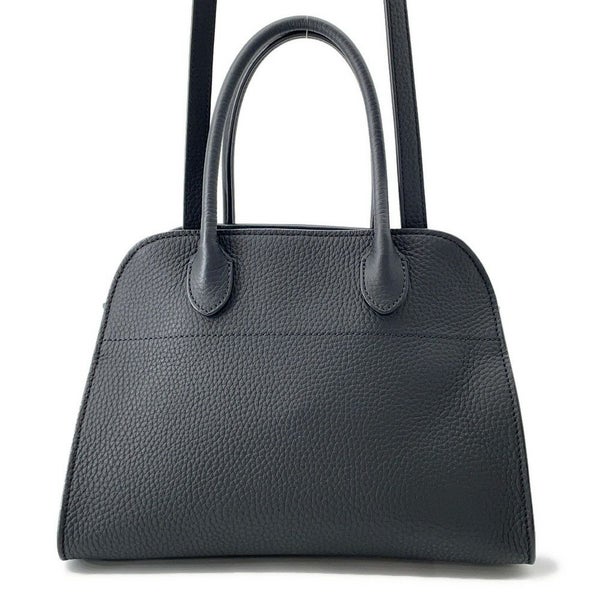 ザ ロウ ハンドバッグ マルゴー10 グレインドカーフレザー W1190 L72 THE ROW 2way 黒