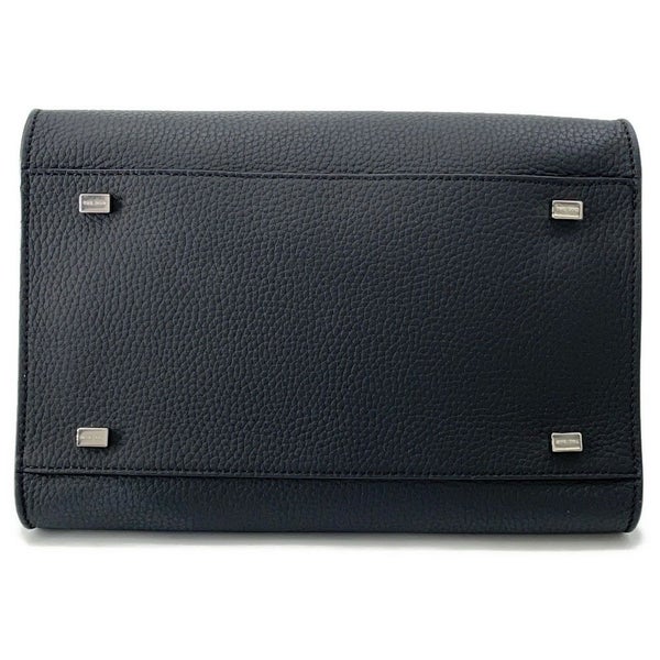 ザ ロウ ハンドバッグ マルゴー10 グレインドカーフレザー W1190 L72 THE ROW 2way 黒