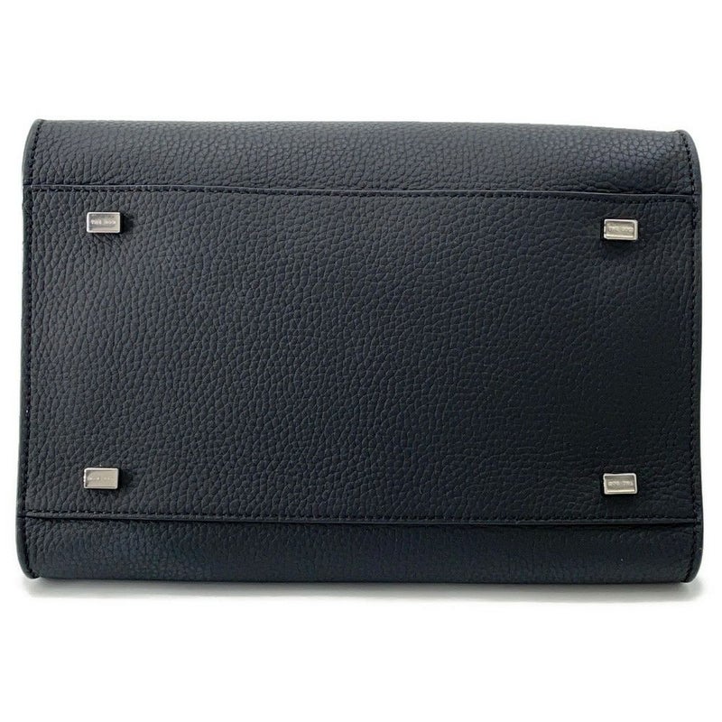 ザ ロウ ハンドバッグ マルゴー10 グレインドカーフレザー W1190 L72 THE ROW 2way 黒