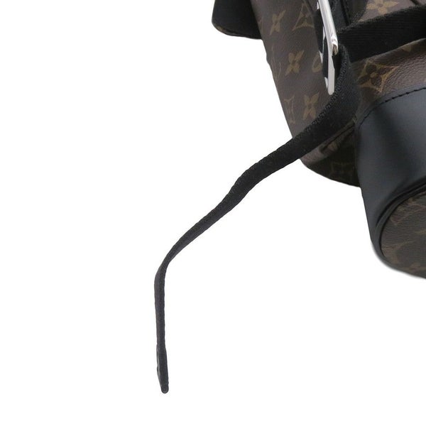 ルイヴィトン リュックサック モノグラム・マカサー クリストファーMM M43735 LOUIS VUITTON バックパック 黒 ブラック