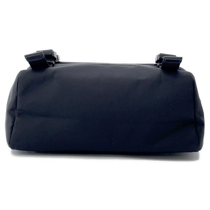 プラダ ショルダーバッグ Re-Nylon xサフィアーノ ナイロン レザー 2VD066 PRADA 斜め掛け 黒
