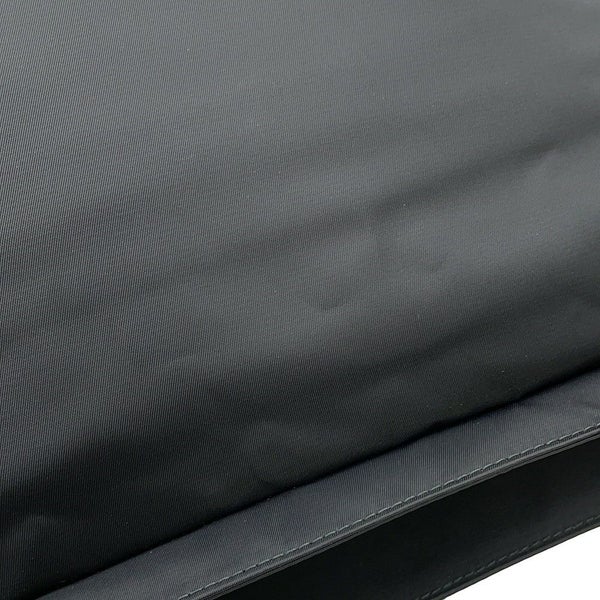 プラダ ショルダーバッグ Re-Nylon xサフィアーノ ナイロン レザー 2VD066 PRADA 斜め掛け 黒