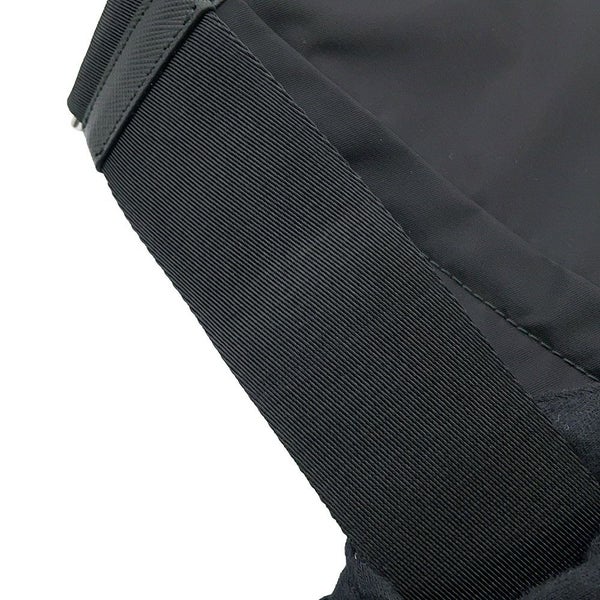 プラダ ショルダーバッグ Re-Nylon xサフィアーノ ナイロン レザー 2VD066 PRADA 斜め掛け 黒