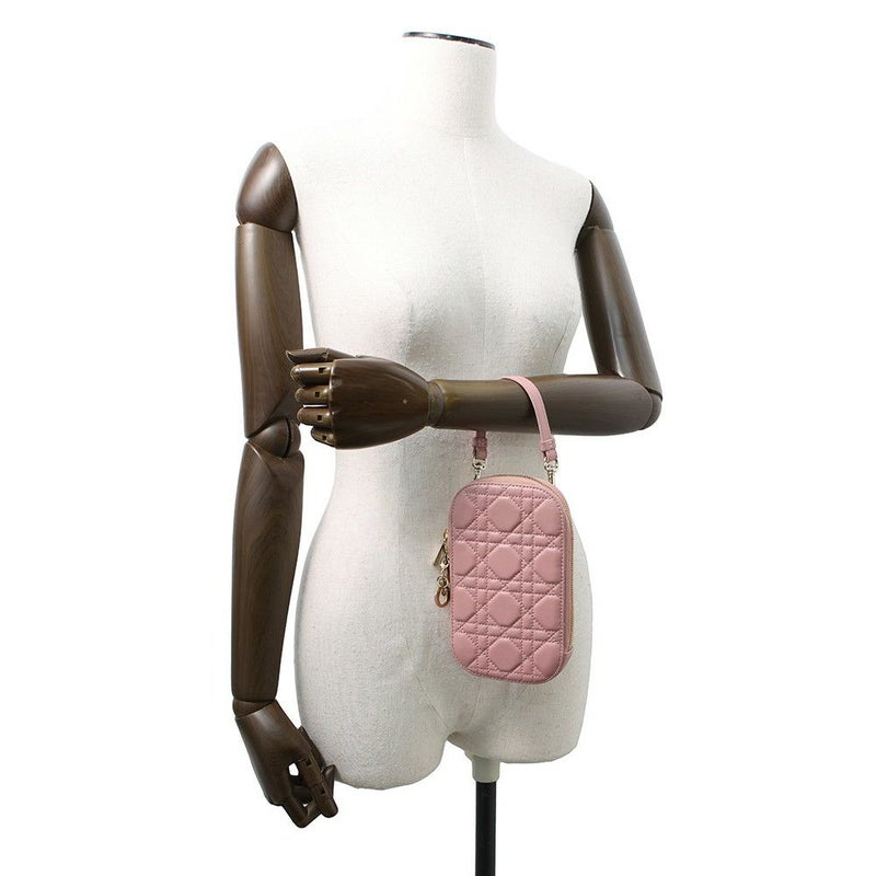 クリスチャン・ディオール スマホケース レディディオール フォンホルダー カナージュ ラムスキン S0872ONMJ