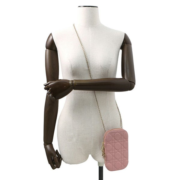 クリスチャン・ディオール スマホケース レディディオール フォンホルダー カナージュ ラムスキン S0872ONMJ