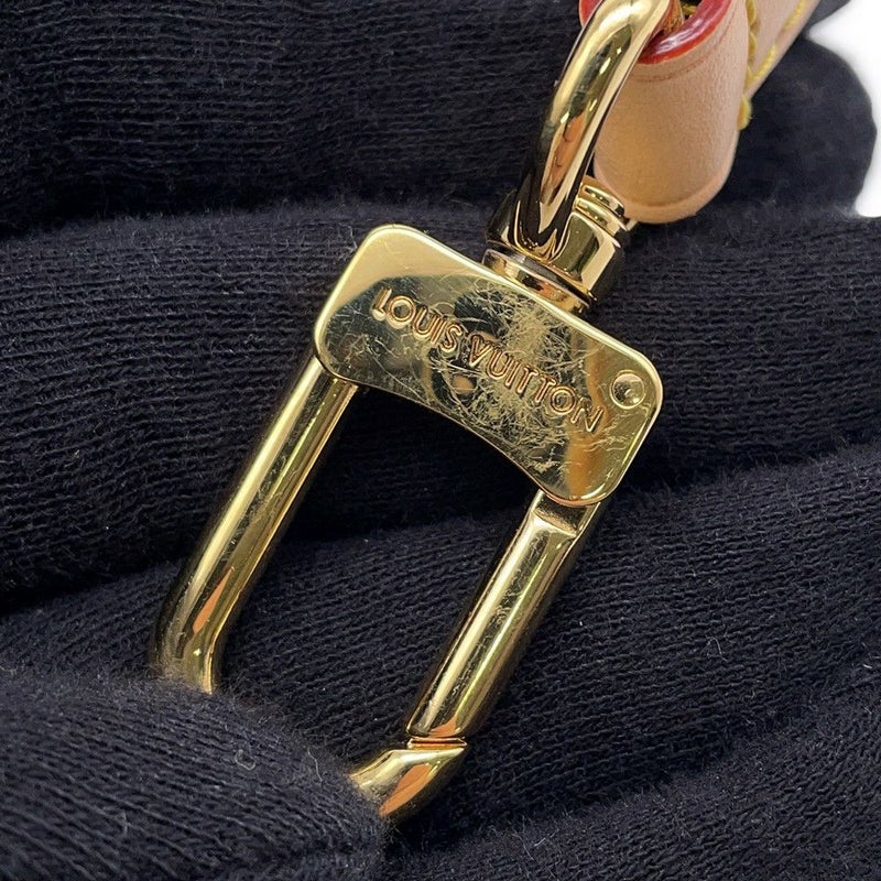 ルイヴィトン ショルダーストラップ モノグラム コインケース付き 幅4cm J02493 LOUIS VUITTON ヴィトン ポーチ付き 黒