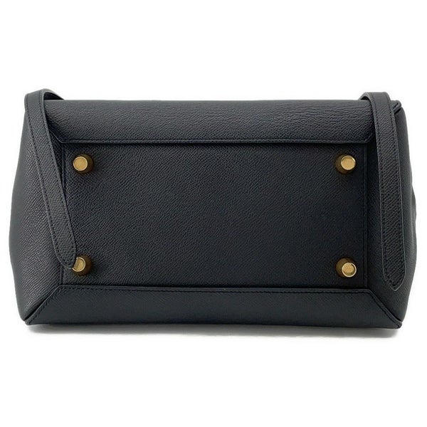 セリーヌ ハンドバッグ べルトバッグ ミニ レザー 176103ZVA CELINE 2wayショルダー 黒