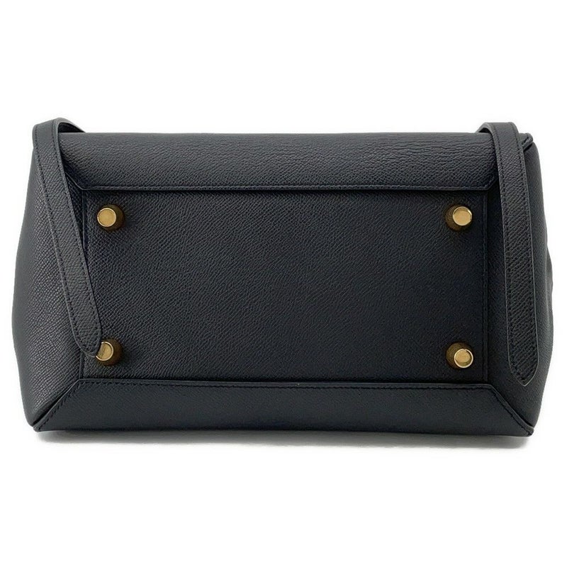 セリーヌ ハンドバッグ べルトバッグ ミニ レザー 176103ZVA CELINE 2wayショルダー 黒