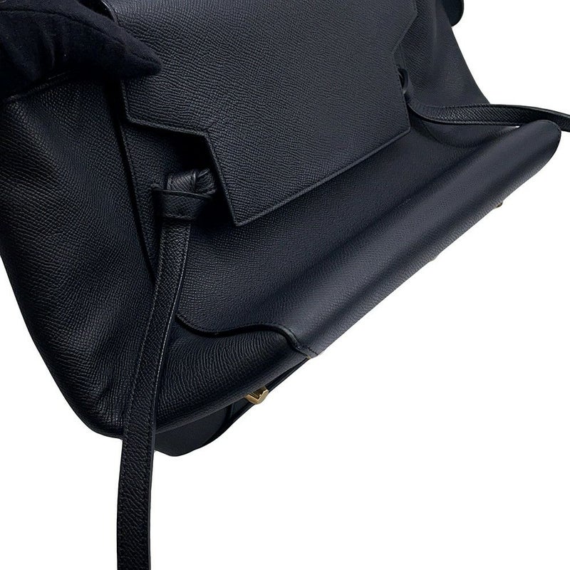 セリーヌ ハンドバッグ べルトバッグ ミニ レザー 176103ZVA CELINE 2wayショルダー 黒