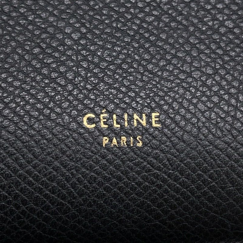 セリーヌ ハンドバッグ べルトバッグ ミニ レザー 176103ZVA CELINE 2wayショルダー 黒