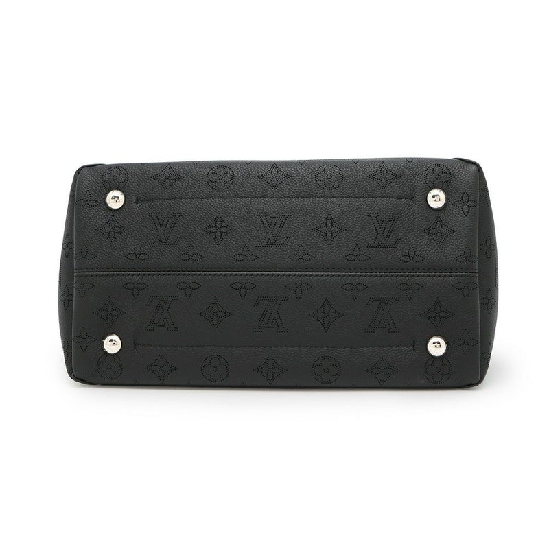 ルイヴィトン ハンドバッグ モノグラム・マヒナ ヒナMM M54354 LOUIS VUITTON 黒 ブラック