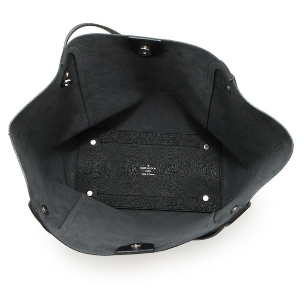 ルイヴィトン ハンドバッグ モノグラム・マヒナ ヒナMM M54354 LOUIS VUITTON 黒 ブラック