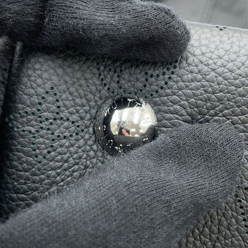 ルイヴィトン ハンドバッグ モノグラム・マヒナ ヒナMM M54354 LOUIS VUITTON 黒 ブラック