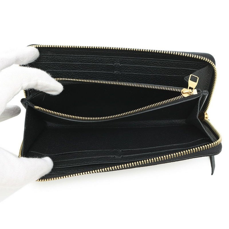 ルイヴィトン 長財布 モノグラム・アンプラント ポルトフォイユ・クレマンス M82338 LOUIS VUITTON 黒 ブラック
