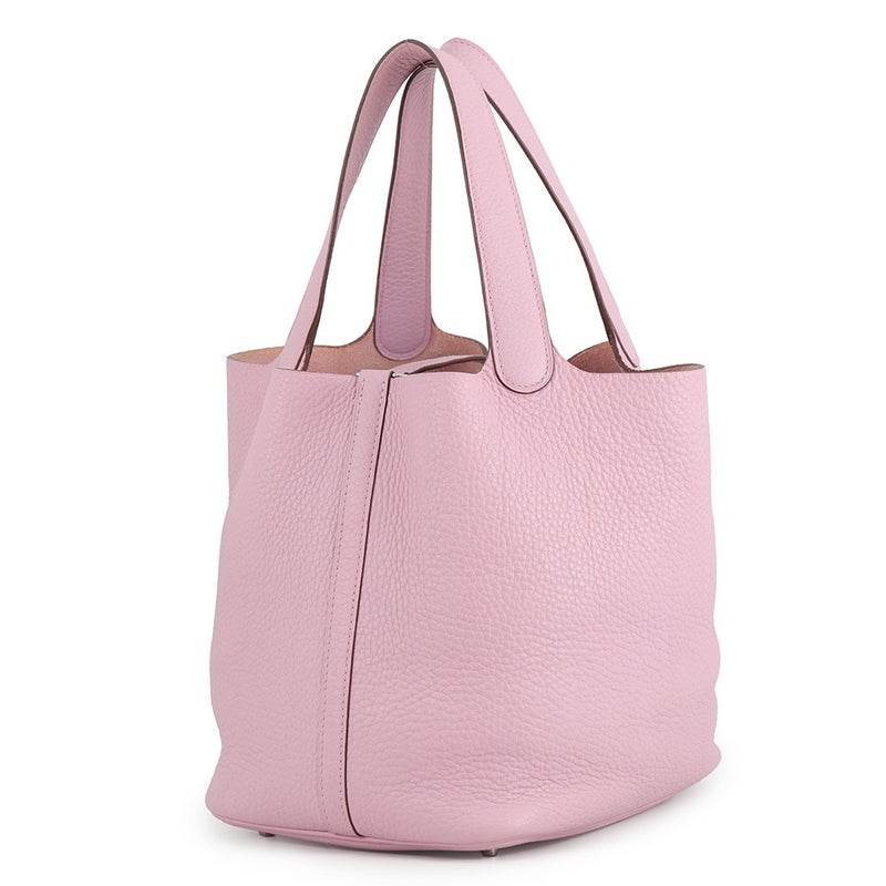 エルメス ハンドバッグ ピコタンロックMM モーヴシルベストル/シルバー金具 トリヨンクレマンス Z刻印 HERMES トートバッグ