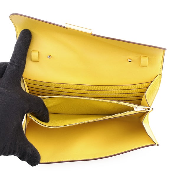 エルメス 長財布 コンスタンス トゥーゴー ロング ジョーヌナプル/ゴールド金具 エプソン W刻印 財布