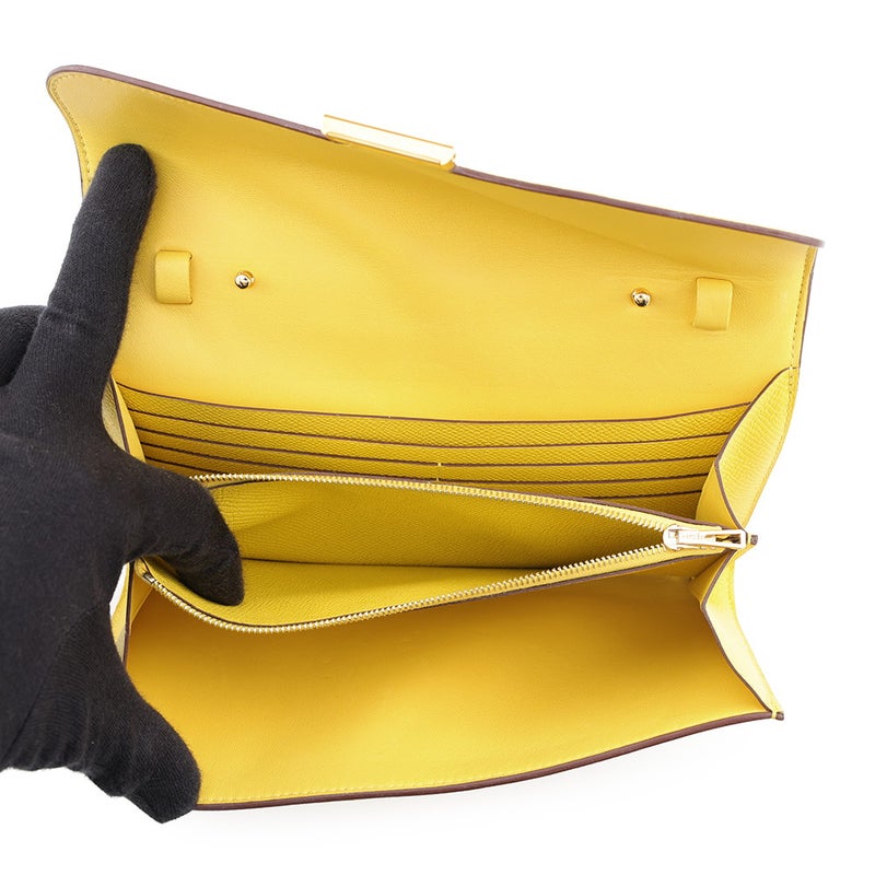 エルメス 長財布 コンスタンス トゥーゴー ロング ジョーヌナプル/ゴールド金具 エプソン W刻印 財布